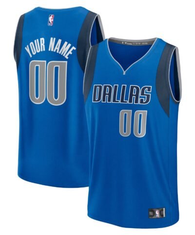 Dallas Mavericks Fanatics Fast Break Custom Jersey - Icon Edition - Blue
