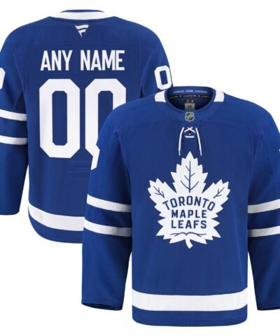Toronto Maple Leafs Fanatics Home Authentic Pro Custom Jersey - Blue