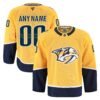 Nashville Predators Fanatics Home Authentic Pro Custom Jersey - Gold