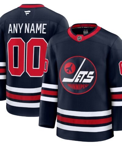 Winnipeg Jets Fanatics Alternate Premium Custom Jersey - Navy