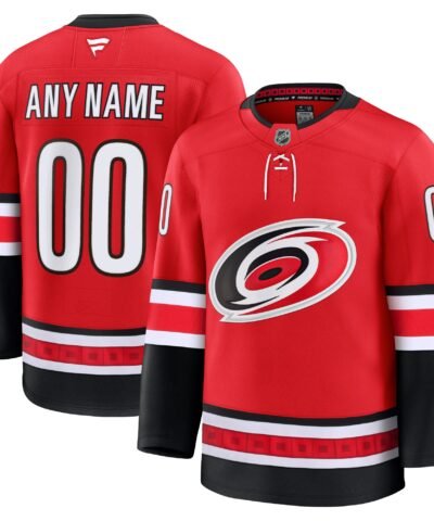 Carolina Hurricanes Fanatics Alternate Premium Custom Jersey - Red