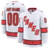 Carolina Hurricanes Fanatics Away Premium Custom Jersey - White