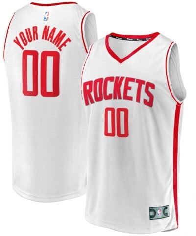 Houston Rockets Fanatics Fast Break Custom Replica Jersey - Association Edition - White