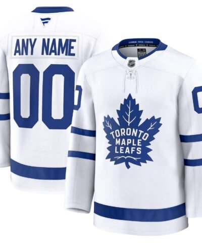 Toronto Maple Leafs Fanatics Away Premium Custom Jersey - White