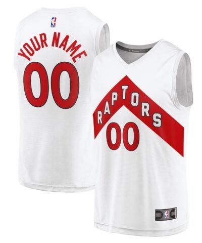 Toronto Raptors Fanatics Fast Break Custom Replica Jersey - Association Edition - White