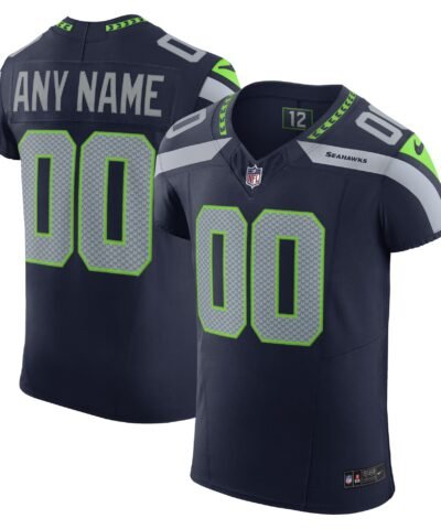 Seattle Seahawks Nike Vapor F.U.S.E. Elite Custom Jersey - College Navy
