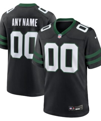 New York Jets Nike Alternate Custom Game Jersey - Legacy Black