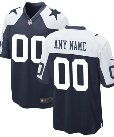 Dallas Cowboys Nike Alternate Custom Game Jersey - Navy