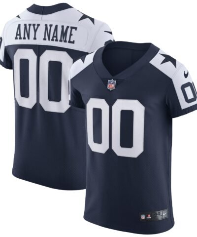 Dallas Cowboys Nike Alternate Vapor Elite Custom Jersey - Navy