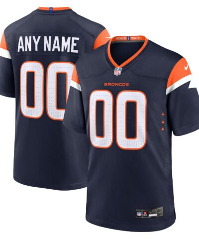 Denver Broncos Nike Alternate Mile High Collection Custom Game Jersey - Navy