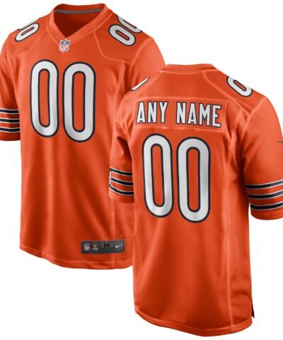 Chicago Bears Nike Alternate Custom Game Jersey - Orange