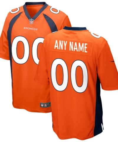 Denver Broncos Nike Custom Game Jersey - Orange