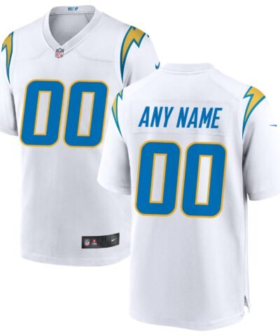 Los Angeles Chargers Nike Custom Game Jersey - White