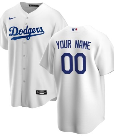 Los Angeles Dodgers Nike Home Replica Custom Jersey - White