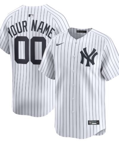 New York Yankees Nike Home Limited Custom Jersey - White