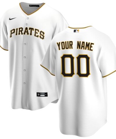 Pittsburgh Pirates Nike Home Replica Custom Jersey - White
