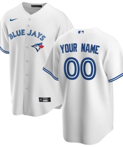 Toronto Blue Jays Nike Home Replica Custom Jersey - White