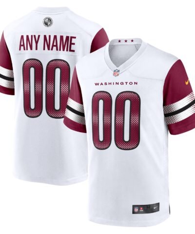 Washington Commanders Nike Game Custom Player Jersey - White