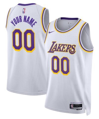 Los Angeles Lakers Nike Unisex Swingman Custom Jersey White - Association Edition