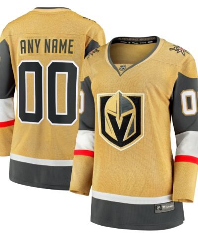Vegas Golden Knights Fanatics Women's Home Breakaway Custom Jersey -