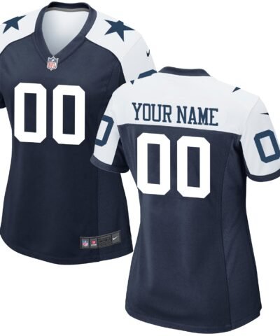 Dallas Cowboys Nike Women's Alternate Custom Game Jersey - Navy