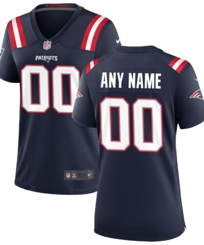 New England Patriots Nike Women's Custom Game Jersey - Navy