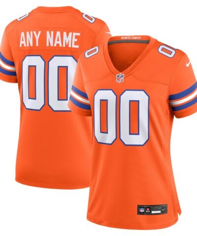 Denver Broncos Nike Women's Mile High Collection 1977 Throwback Custom Game Jersey - Orange