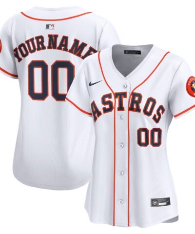 Houston Astros Nike Women's Home Limited Custom Jersey - White