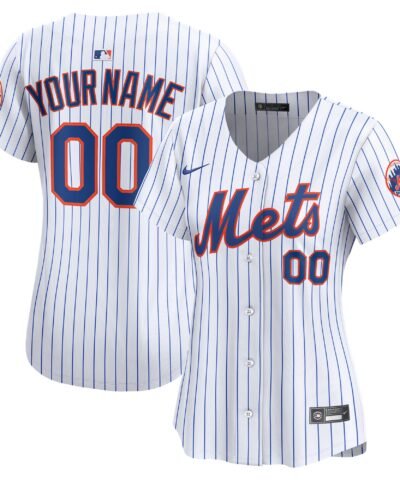 New York Mets Nike Women's Home Limited Custom Jersey - White