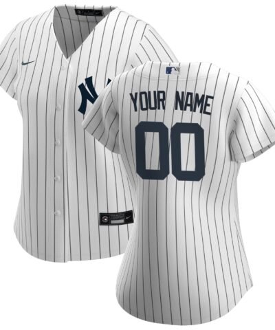 New York Yankees Nike Women's Home Replica Custom Jersey - White