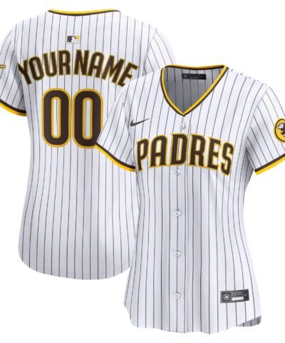 San Diego Padres Nike Women's Home Limited Custom Jersey - White