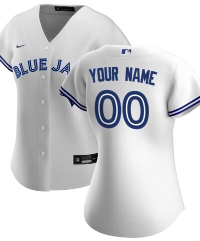 Toronto Blue Jays Nike Women's Home Replica Custom Jersey - White