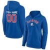 Texas Rangers Women's Personalized Cooperstown Collection Winning Streak Pullover Hoodie - Royal