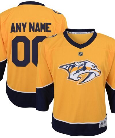 Nashville Predators Youth Home Replica Custom Jersey - Gold