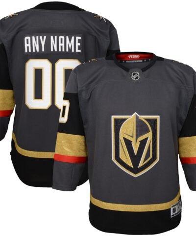 Vegas Golden Knights Youth Alternate Premier Custom Jersey - Gray