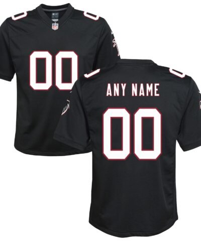 Atlanta Falcons Nike Youth Throwback Custom Game Jersey - Black