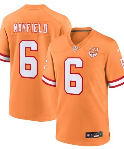 Baker Mayfield  Tampa Bay Buccaneers Nike 50th Season Game Jersey - Creamsicle