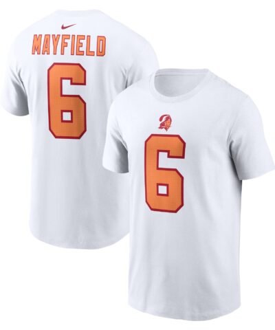 Baker Mayfield '76 Tampa Bay Buccaneers Nike 50th Season Name & Number T-Shirt - White
