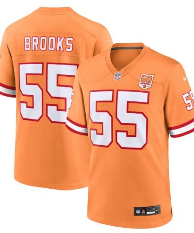 Derrick Brooks  Tampa Bay Buccaneers Nike 50th Season Game Jersey - Creamsicle