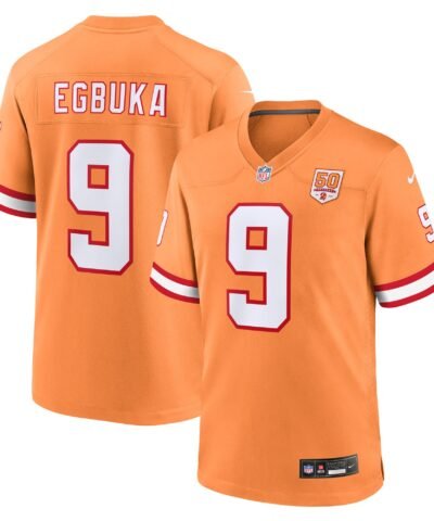 Emeka Egbuka  Tampa Bay Buccaneers Nike 50th Season Game Jersey - Creamsicle