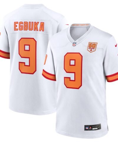 Emeka Egbuka '76 Tampa Bay Buccaneers Nike 50th Season Game Jersey - White