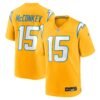 Ladd McConkey Los Angeles Chargers Nike Alternate Charger Power Game Player Jersey - Gold