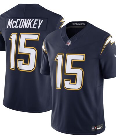 Ladd McConkey Los Angeles Chargers Nike Alternate Super Chargers Vapor F.U.S.E. Limited Jersey - Navy