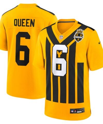 Patrick Queen Pittsburgh Steelers Nike Alternate 1933 Throwback Game Jersey - Gold