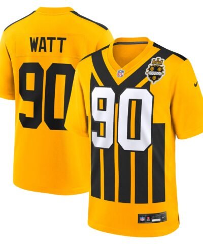 T.J. Watt Pittsburgh Steelers Nike Alternate 1933 Throwback Game Jersey - Gold