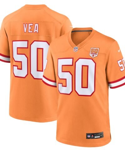 Vita Vea  Tampa Bay Buccaneers Nike 50th Season Game Jersey - Creamsicle