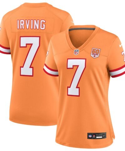 Bucky Irving  Tampa Bay Buccaneers Nike Women's 50th Season Game Jersey - Creamsicle