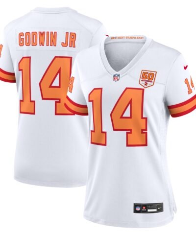 Chris Godwin Jr. '76 Tampa Bay Buccaneers Nike Women's 50th Season Game Jersey - White