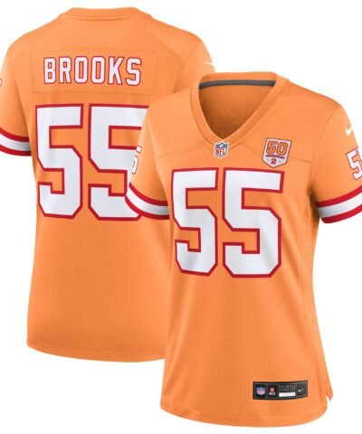 Derrick Brooks  Tampa Bay Buccaneers Nike Women's 50th Season Game Jersey - Creamsicle