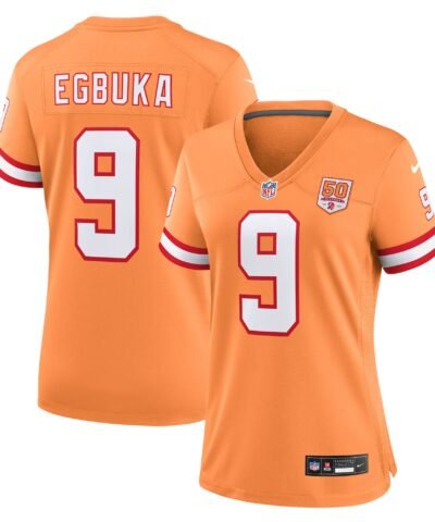 Emeka Egbuka  Tampa Bay Buccaneers Nike Women's 50th Season Game Jersey - Creamsicle